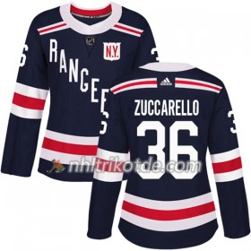 New York Rangers Trikot Mats Zuccarello 36 Adidas 2017-2018 Navy Blue 2018 Winter Classic Authentic - Dame